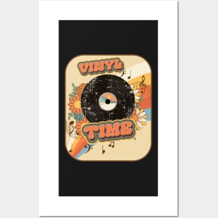 Groovy vinyl time record vintage Posters and Art